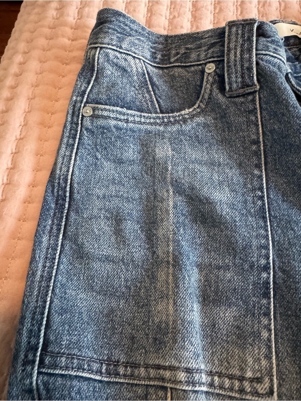 KanCan Dark Blue Cargo Denim Pants - Picture 3 of 6